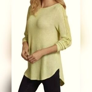 Soft Surroundings Light Weight Soft Bailey Thermal Top In Pear Sz. PXS NWT